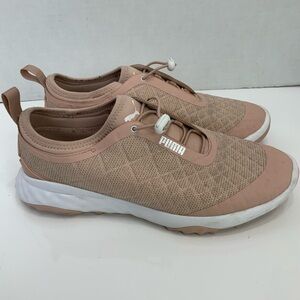 PUMA Sz 8.5 Brea Fusion Sport Blush Pink Golf Shoes Sneakers